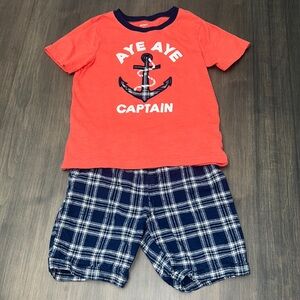 Carters Aye Aye Captain ⚓ Two Piece Set Size 5t